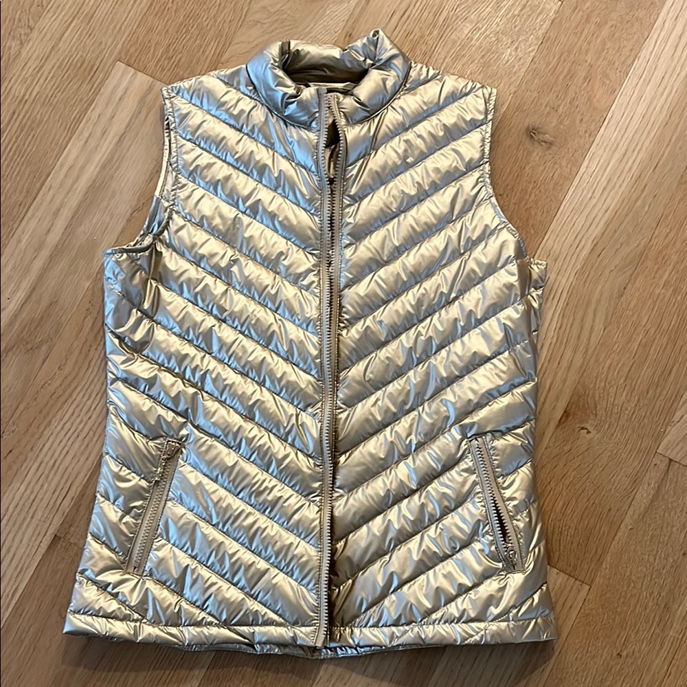 Women's Quilted Gold Vest